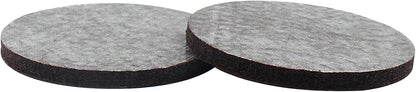16 Pcs 3"/75mm Felt Furniture Pads Brown Round Self Adhesive | 5mm Thick, Anti Scratch Floor Protectors, For Furniture Feet Chair Legs