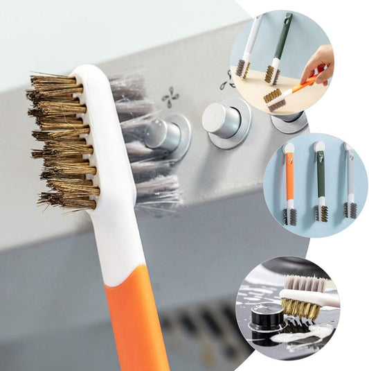 Alipis 3pcs Brush for Gas Stove Double-end Kitchen Countertop Cleaner Lightweight Sturdy Design for Efficient Removal for Home and Restaurant Use