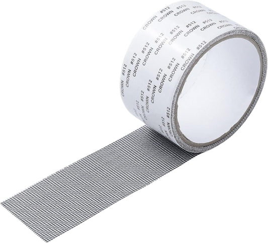 Self Adhesive Net Mesh Repair Tape Window Screen Repair Tape Door Fix Patches Anti Insect Fly Mesh Broken Hole Replacement Insect Fly Repair Mesh Net