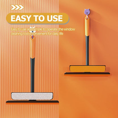 Window Screen Cleaning Brush and Double-Sided Squeegee Tool 34x27.4cm Multifunctional Window Cleaner for Glass and Screen Washing Household Cleaning Kit