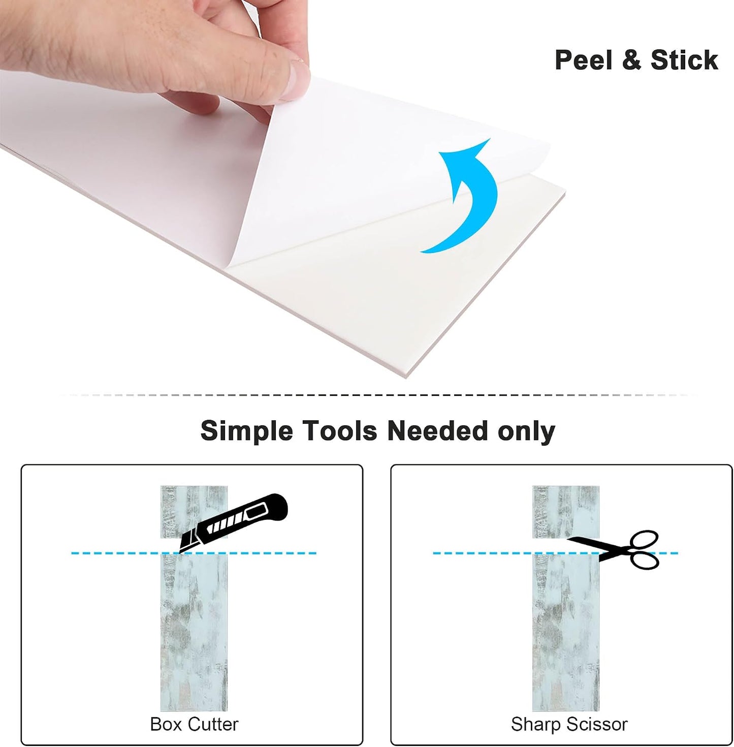 BeNice Peel and Stick Backsplash for Kitchen Tile,Peel and Stick Tiles for Walls Tile Stickers Waterproof Marble Tile Backsplash 3.85"x11.73"(16Tiles) White Gray