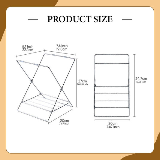 Trash Bag Holder Garbage Bag Rack Versatile Multifunctional Support Stand Folding for Countertop Indoor Outdoor BBQ Kitchen