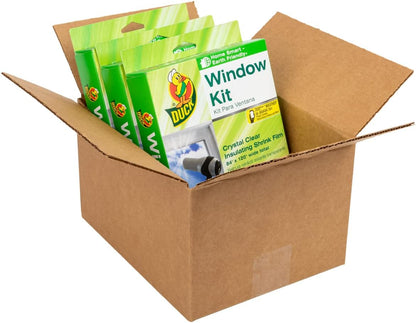 Duck 286218 Extra Large Patio Door Shrink Film Window Insulation kit, 1, Crystal Clear