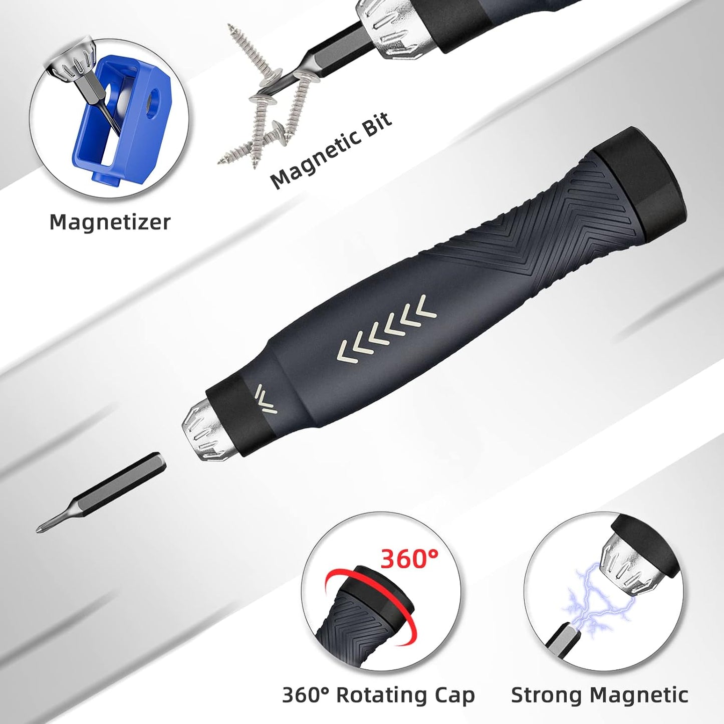 Precision Ratchet Screwdriver Set, JAKEMY 69 in 1 Household Screwdriver Home Repair Tool Kit, Disassemble Magnetic Rotating Ratchet Screwdriver Kit for Furniture/Car/Computer/Electronics Maintenance