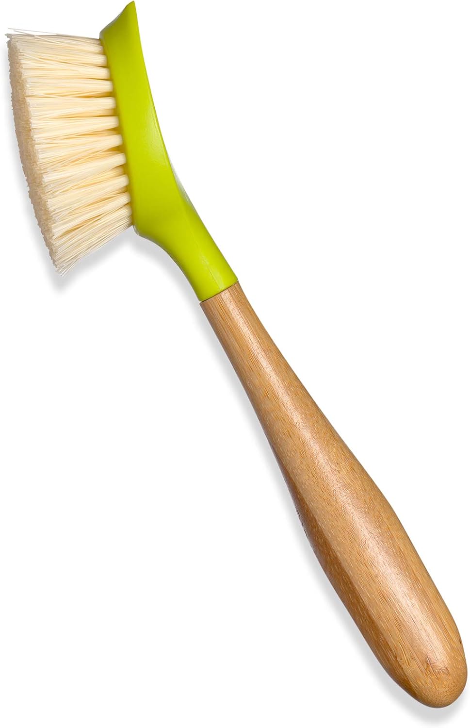 Full Circle Daily Dish Brush-Bamboo Handle Dish Brush–Sustainable Kitchen Cleaning with Tough Bristles-Natural Dish Scrubber,Nonstick & Cast Iron Cleaner-Long Handle Brush for Dishes,Pots,and Pans