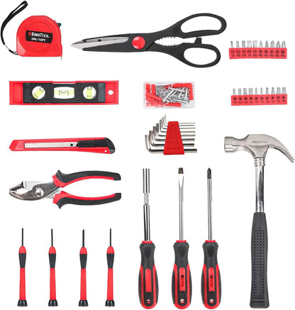 KingTool 325 Piece Home Repair Tool Kit, General Home/Auto Repair Tool Set, Toolbox Storage Case with Drawer, General Household Tool Kit - Perfect for Homeowner, Diyer, Handyman