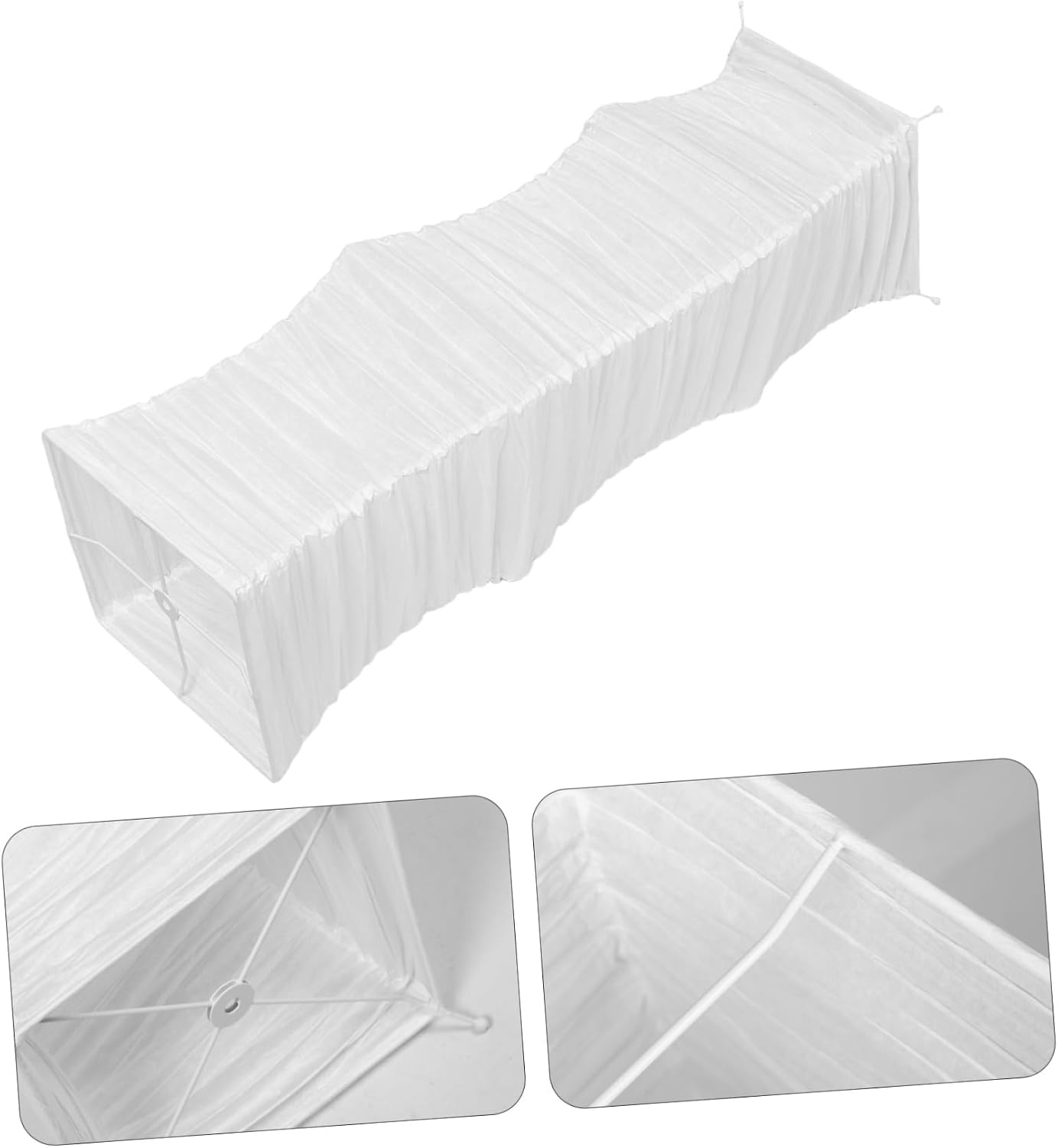 Foldable Japanese Paper Floor Lamp Shade Replacement with Soft Light for Living Room Bedroom Office - Easy Installation Modern Design 49.2X9.8X9.8In