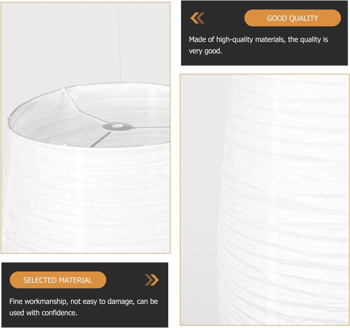 Beaupretty Paper Floor Lamp Shade Rice Paper Floor Lamp Cover Standing Corner Lamp Cover Light Bulb Cage Guard For Bedroom Living Room White