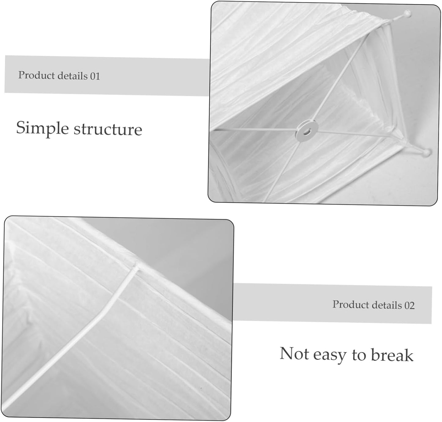 Foldable Japanese Paper Floor Lamp Shade Replacement with Soft Light for Living Room Bedroom Office - Easy Installation Modern Design 49.2X9.8X9.8In