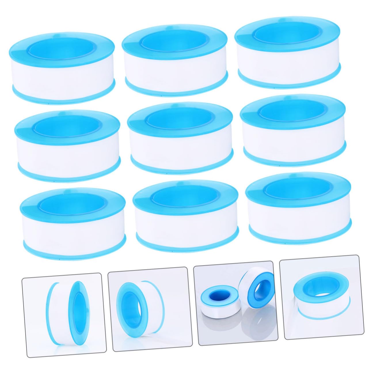 10Rolls PTFE Plumber Seal Tape Thread Sealant for Plumbing Water Pipe and Duct Sealing Wear Resistant Flexible Easy to Cut for Custom Sealing Needs