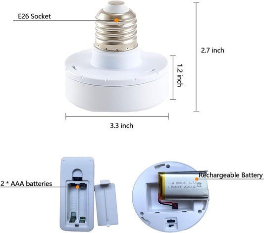 XSDeTu Rechargeable Battery Operated Wall Sconces Set of 2, Modern Battery Powered Wall Light with Wooden Arm & Remote Control, Adjustable 3 Colors Dimmable Wall Lamps for Bedroom, Living Room