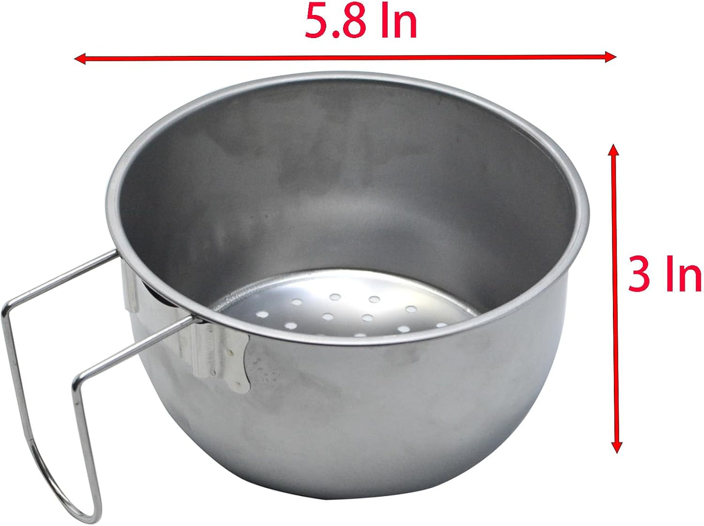 Stainless Steel Round Drain Basket, 5.8 Inch x 3 Inch Stainless Steel Kitchen Sink Strainer for Drain Water (2)