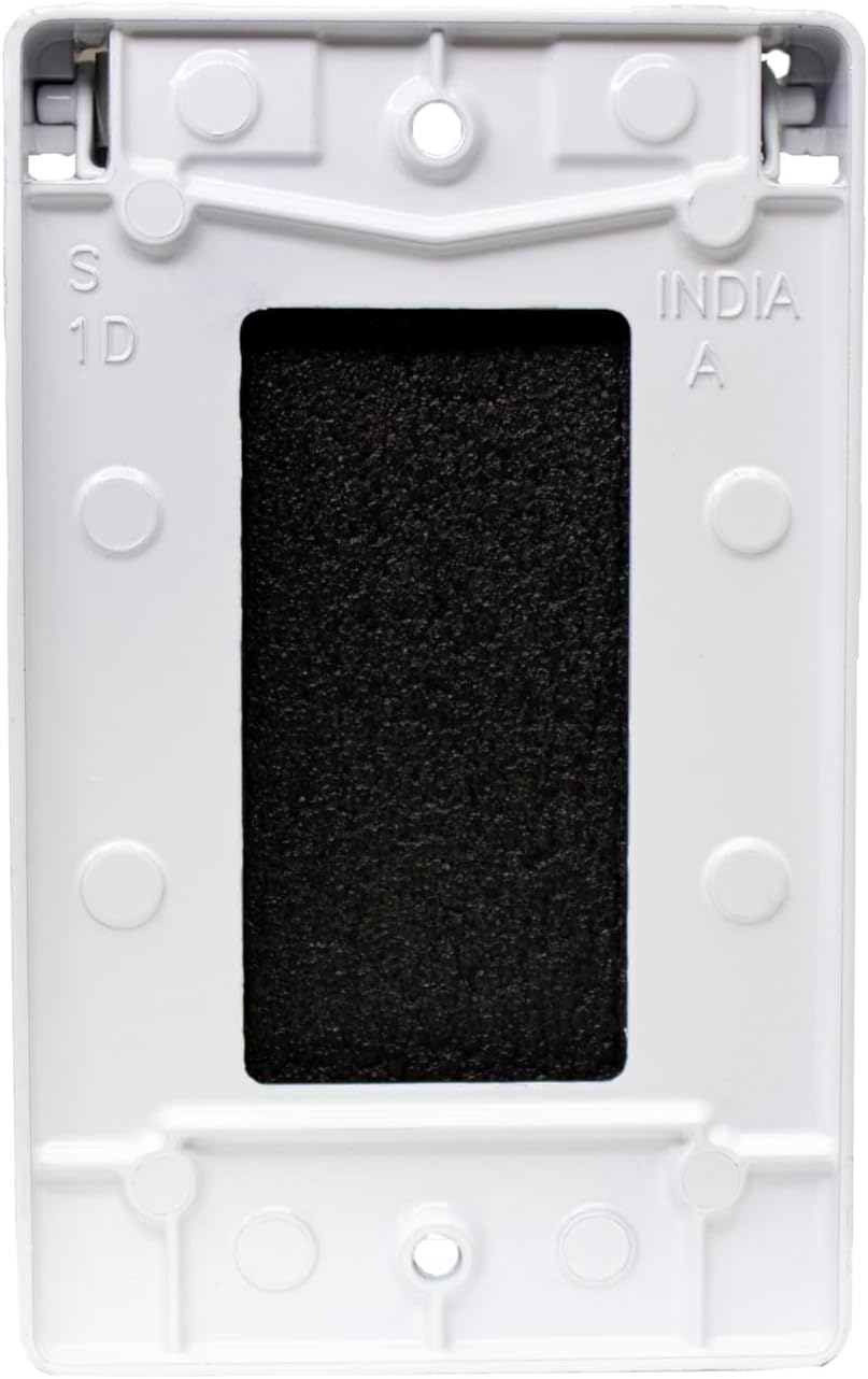 Sigma 14248WH Weatherproof 1-Gang Vertical GFCI Receptacle Cover, WH