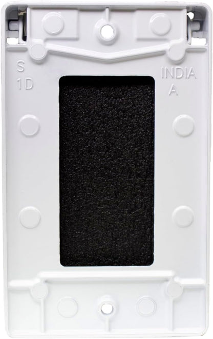 Sigma 14248WH Weatherproof 1-Gang Vertical GFCI Receptacle Cover, WH