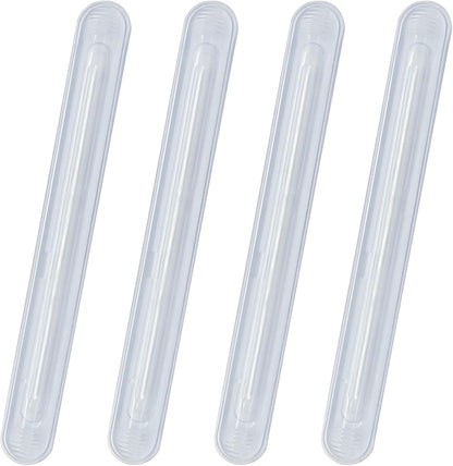 Zorfeter 4 PCS Rubber Chair Wall Protector, Clear Furniture Bumpers Adhesive Cabinet Door Bumper Silicone, Self Adhesive Wall Protector Bumpers for Shower Doors/Drawers/Car Doors/Toilet Lids