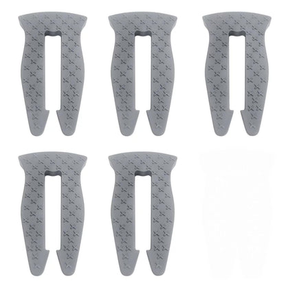 TIianMeimate Universal Stove Knob Locks (5-Pack-Gray) - Child Proof Gas Stove Safety Lock with Key, Easy Install No Tools Needed, Heat Resistant Baby Proofing Essentials for Kitchen Cooktop