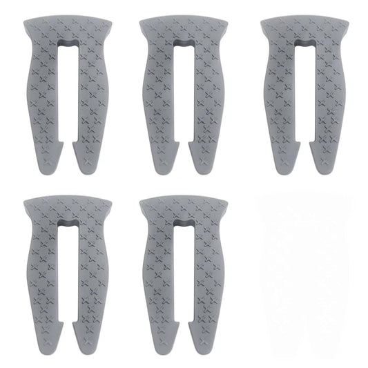 TIianMeimate Universal Stove Knob Locks (5-Pack-Gray) - Child Proof Gas Stove Safety Lock with Key, Easy Install No Tools Needed, Heat Resistant Baby Proofing Essentials for Kitchen Cooktop