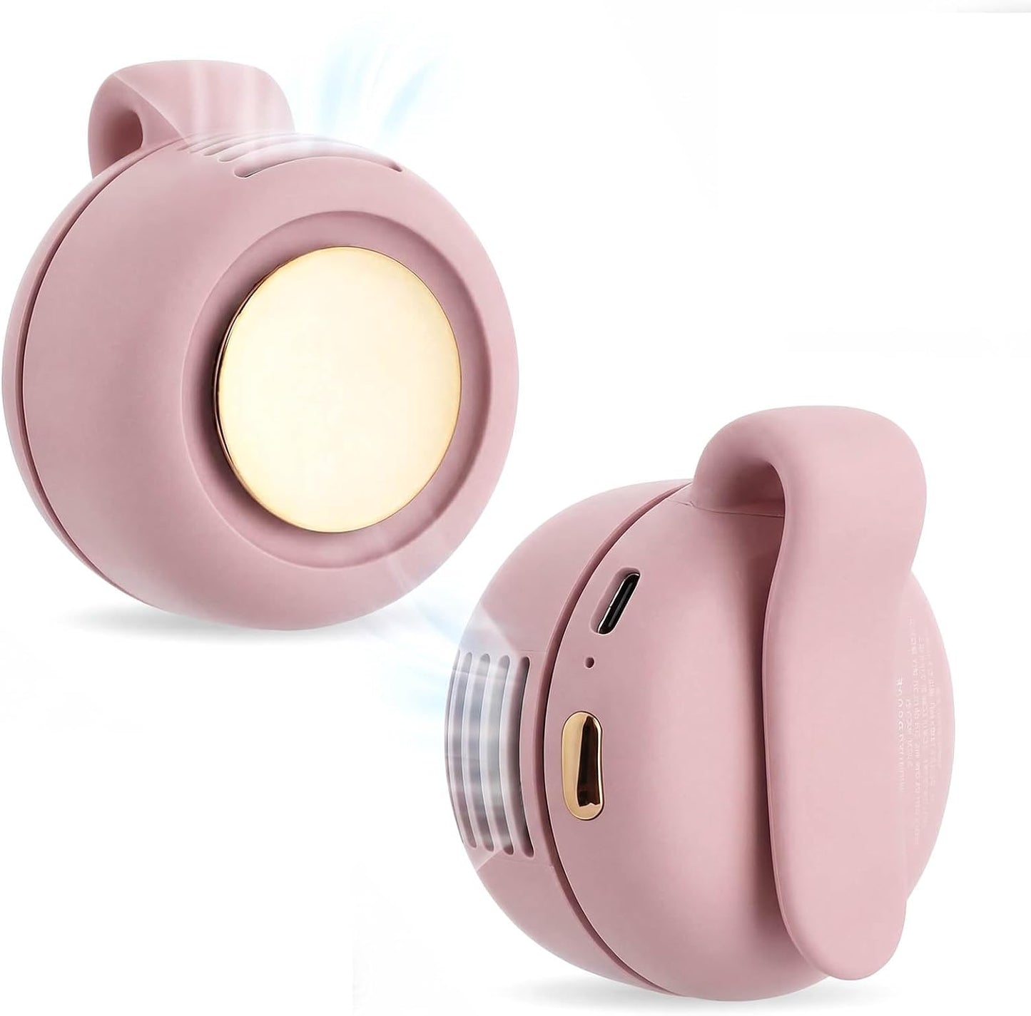 Small Clip Fan, Personal Waist Fans,Portable Silent Mini Bladeless Fan Clip On for Shirt ,Hands-Free Personal Clip Fans 3 Speeds,Clips on Waist Neck Fanes for Outdoor,Camping,Travel,Office (White)