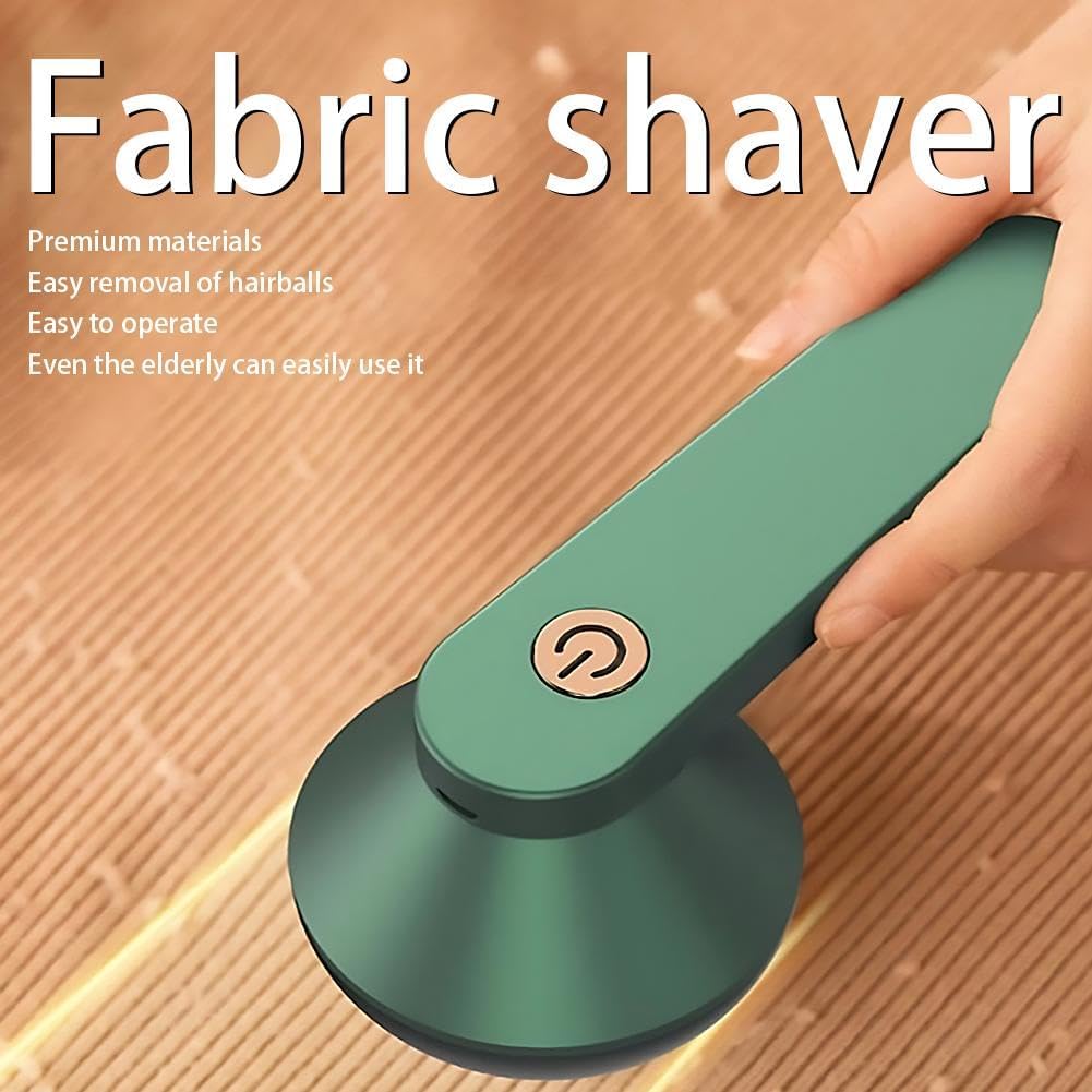 Electric Lint Remover for Clothing, USB Rechargeable Fabric Shaver with Rotating Blades, Sweater Pill Remover for Pilling Clothes, Furnitures, Blankets and Home Decor, Portable Design (White)