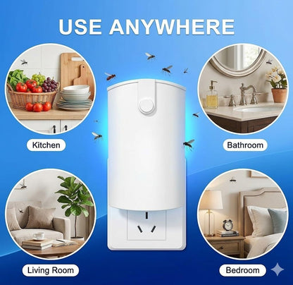 Flying Insect Trap, 2 Devices Fruit Fly Traps for Indoors with 8 Sticky Boards, Gnat Traps for House Indoor Fly Catcher with Blue UV Light, Mosquito Moth Bug Catcher for Home, Kitchen(2026 Upgrade)