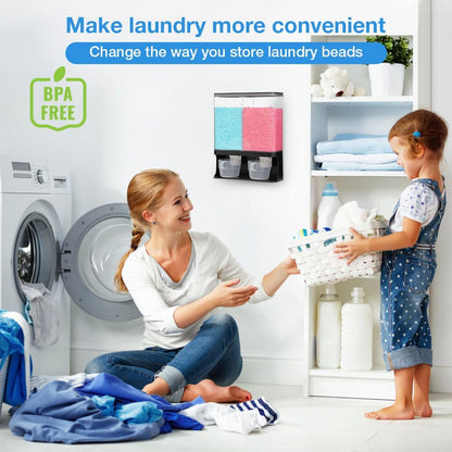 Conworld Laundry Detergent Dispenser, Scent Booster Beads Dispenser for Laundry Room Organization, Suitable for Beads, Stain Remover Powder