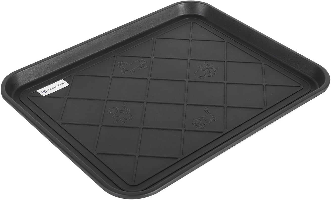 Multi-Purpose Boot Tray Mat,Shoe Tray Mat,Pet Bowl Tray,Waterproof Trays for Indoor and Outdoor Floor Protection,24" x 15"/Medium …