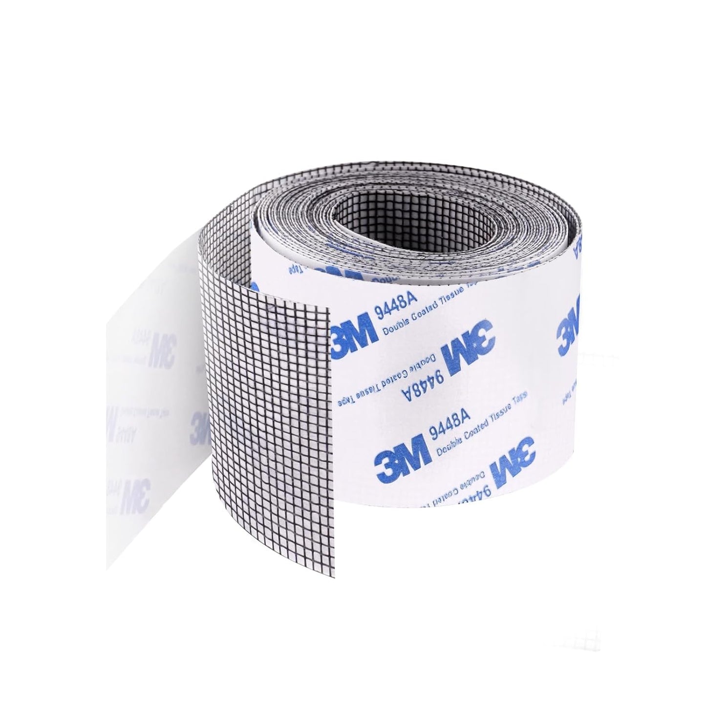 Window Screen Repair Tape, Made of 3M Tape, Screen Repair Kit for Small Holes and Tears of Windows, Doors, Mosquito Net, Strong Adhesive Patch Kit Fiberglass Mesh Tape (Transparent)
