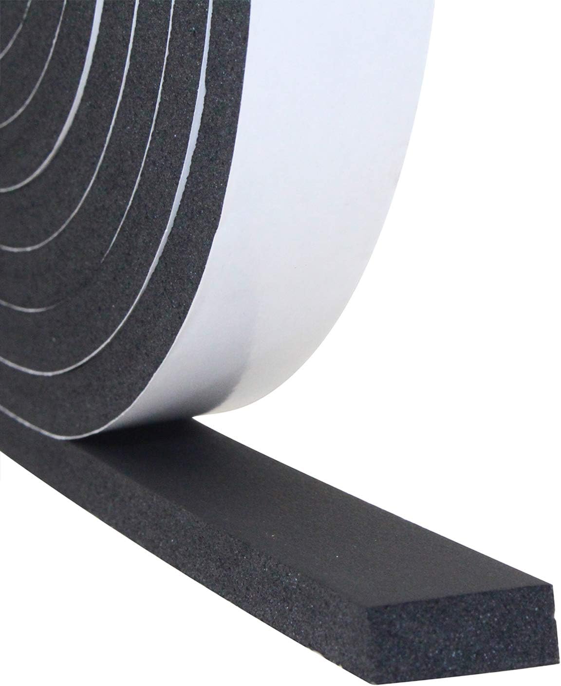 DGSL Foam Insulation Tape, 1/2In x 1/4In x 33Ft Weather Stripping Door Seal Strip for Doors and Windows,Sliding Door,Sound Proof Soundproofing Door Seal,Weatherstrip,Air Conditioning Seal Strip