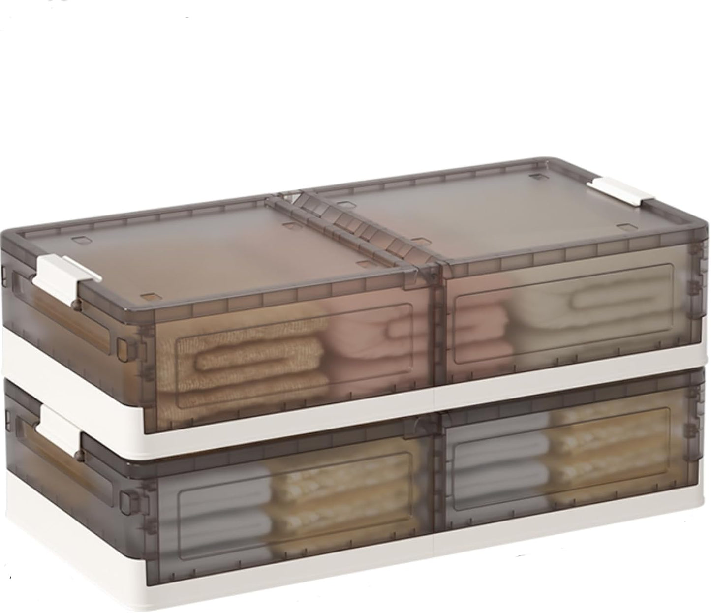 Under Bed Storage Containers, Stackable Under Bed Rolling Storage Plastic Containers, 11.5Gal Storage Bins with Wheels, Multi-purpose Storage Bins with Lids for Clothes, Shoes, And Duvets