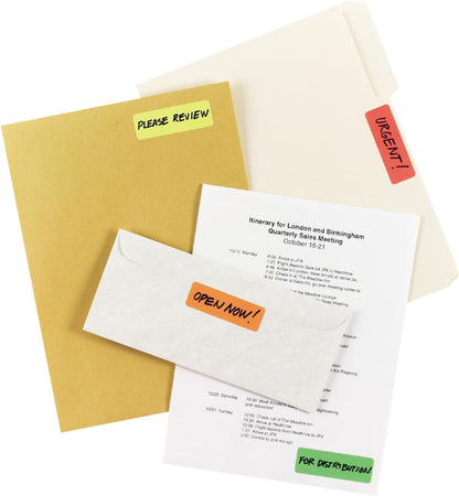 Avery Removable Print or Write Color Coding Labels, 1 x 3 Inches, 200 Labels (5481)