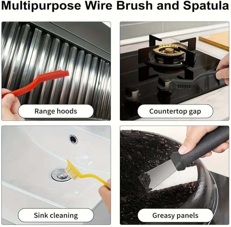 7 Pack Crevice Cleaning Brush, Household Use Multifunctional Hard Bristle Gap Cleaning Brush for for Kitchen,Bathroom, Car, Grout, Window,Tracks,Bathtub,Vehicle,Faucets,Bowl,Teapot,Cup