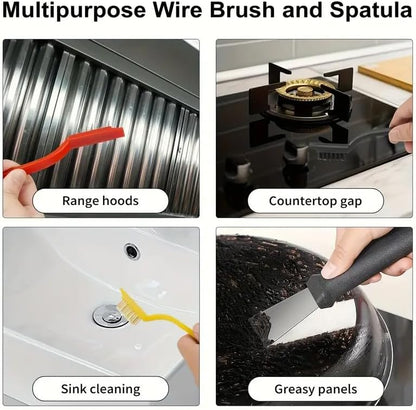 7 Pack Crevice Cleaning Brush, Household Use Multifunctional Hard Bristle Gap Cleaning Brush for for Kitchen,Bathroom, Car, Grout, Window,Tracks,Bathtub,Vehicle,Faucets,Bowl,Teapot,Cup