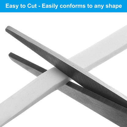 PATIKIL Weather Stripping Door Seal Strip, 3/8 Inch x 1/4 Inch x 32 Ft Self Adhesive Soundproof High Density Foam Tape Insulation for Door Window Air Conditioning, White - Colors A