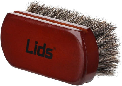 Lids Premium Horsehair Hat Brush - Soft Bristle Wood Handle Felt Hat Cleaner - Professional Hat Brush Cleaning Removes Dust Stains Pet Hair from Cowboy, Felt, Wool Fedoras, Baseball Caps & Snapbacks