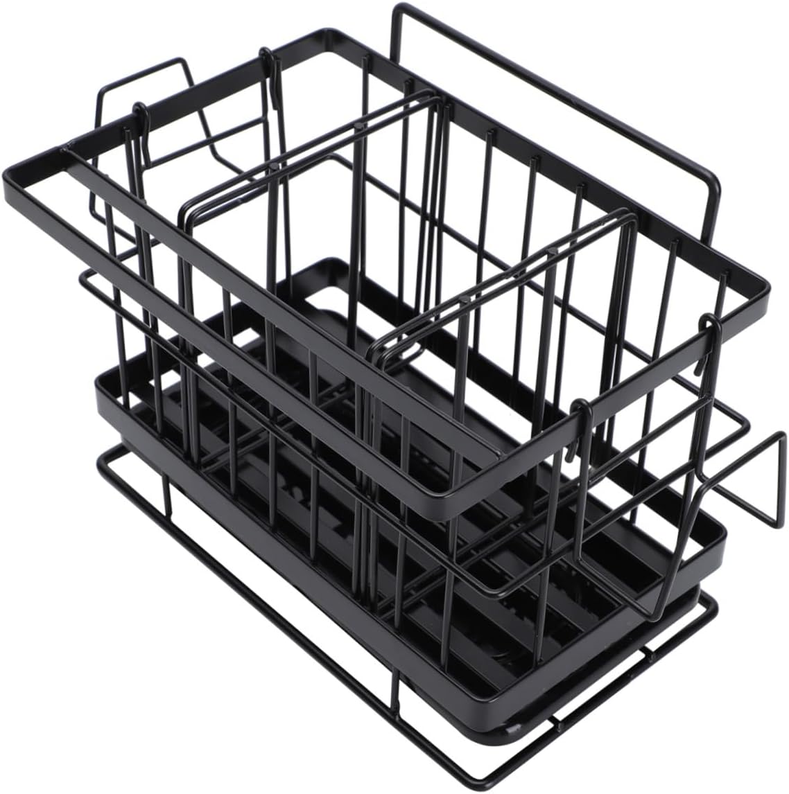 Cabilock 1pc Wall-Mounted Sponge Drain Basket Stainless Steel Adjustable Dish Cloth Rack for Kitchen Convenient Storage for Cleaning Tools Efficient Draining Design