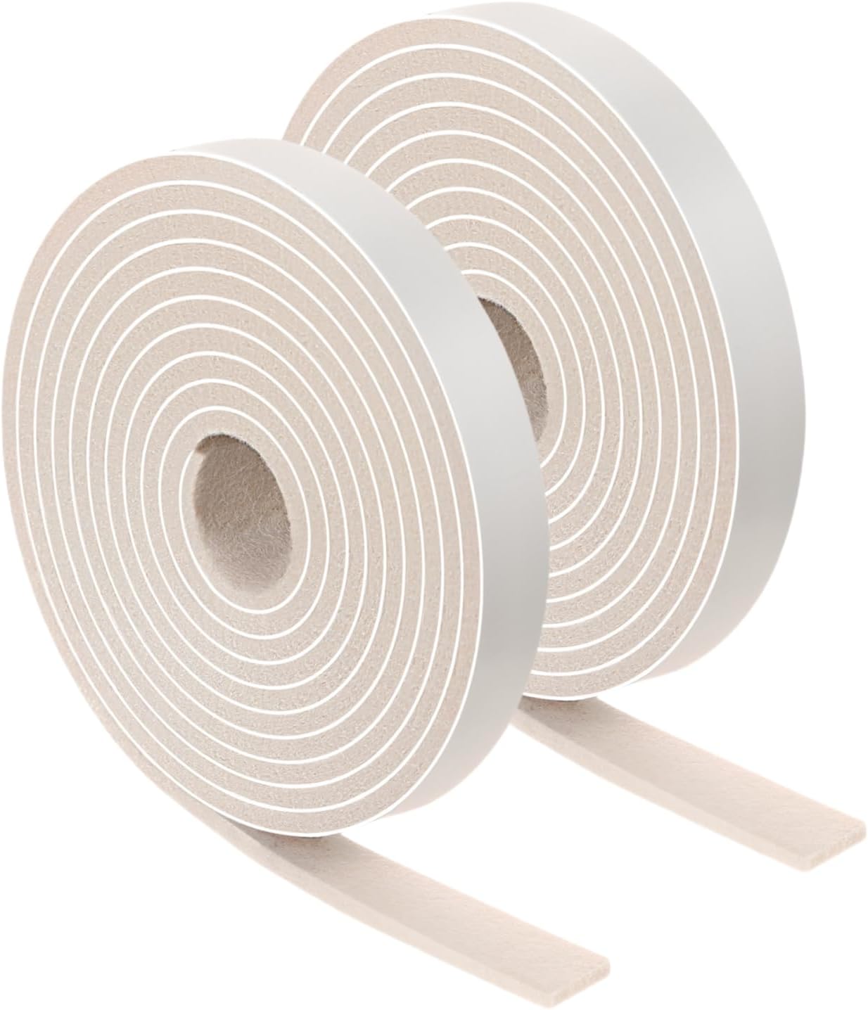 Furnigear Felt Strips with Adhesive Backing Heavy Duty Cuttable Felt Tape Roll Furniture Pads for Chair Legs - Protecting Hardwood Floors, Chair Wall Protector (Black, 80 x 0.5 x 0.14 Inch)