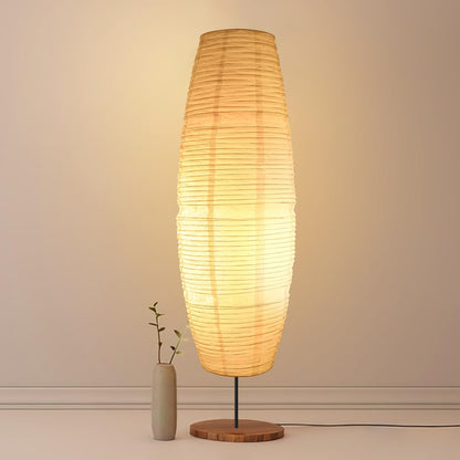 TOYANDONA Lamp Shade, Paper Floor Lampshade Foldable Standing Floor Lamp Shades Replacement Making Light Soft for Living Room Hotel Home（43. 23 Inches）