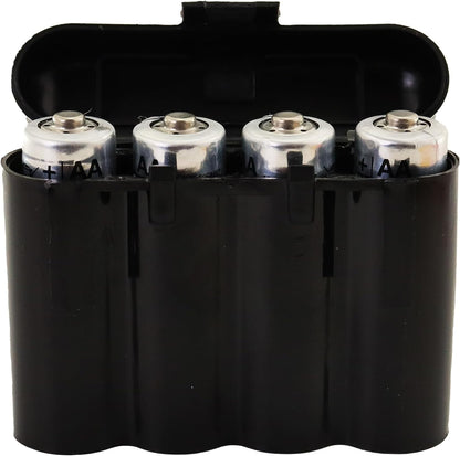 5 Pack Black AA AAA CR123A Battery Holder Storage Cases Snap Close Portable Battery Organizer Boxes