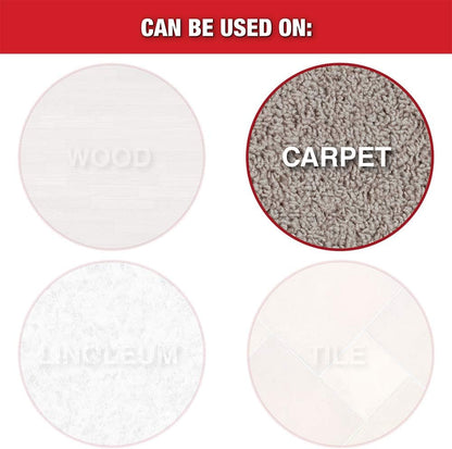 Super Sliders 8-Piece 7" and 3-1/2" Round Reusable Furniture Sliders for Carpet, Anti-Slip Protective Furniture Moving Pads for Beds, Sofas, Dressers, Beige