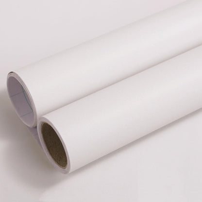 17.51in x400in White Wallpaper Peel and Stick Removable Modern White Contact Paper Self Adhesive Textured Decorative Wall Covering Bathroom Kitchen Cabinet Upgrade Thicker