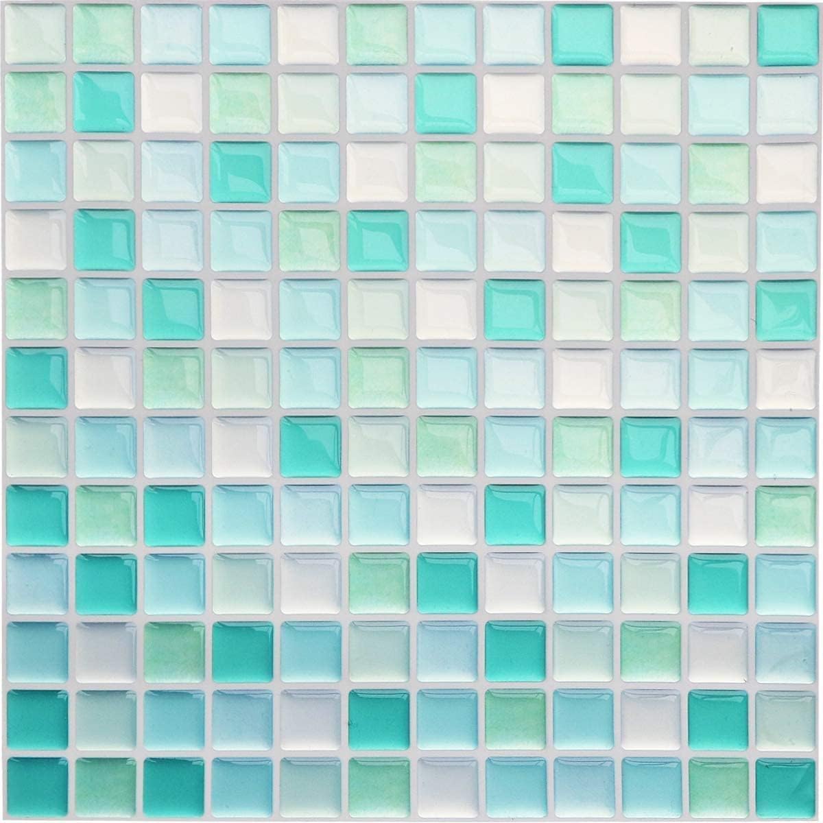 Yoillione Peel and Stick Backsplash for Kitchen: Self Adhesive Wall Tiles for Bathroom - Vinyl Thick Back Splash Tile (10, Light Coffee)