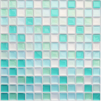 Yoillione Peel and Stick Backsplash for Kitchen: Self Adhesive Wall Tiles for Bathroom - Vinyl Thick Back Splash Tile (10, Light Coffee)