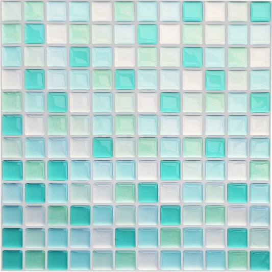 Yoillione Peel and Stick Backsplash for Kitchen: Self Adhesive Wall Tiles for Bathroom - Vinyl Thick Back Splash Tile (10, Light Coffee)