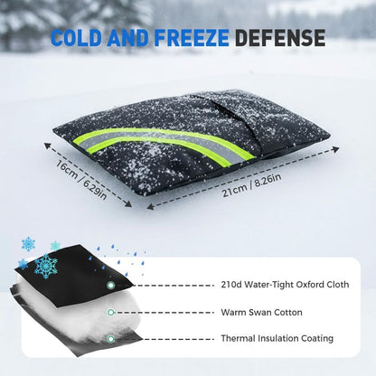 2 Pcs Outdoor Faucet Covers for Winter, 2026 Upgraded Outside Faucet Cover Freeze Protection, 6.7'' x 8.2'' Insulated Spigot Cover Waterproof Hose Bib Covers for Garden Yard