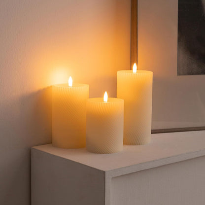 ANGELLOONG Flickering Flameless Candles, Realistic Battery Operated Candles with Remote and Timer, Set of 3 LED Candles for Room Fall Home Wedding Decor Centerpieces Table Party Valentines Decorations