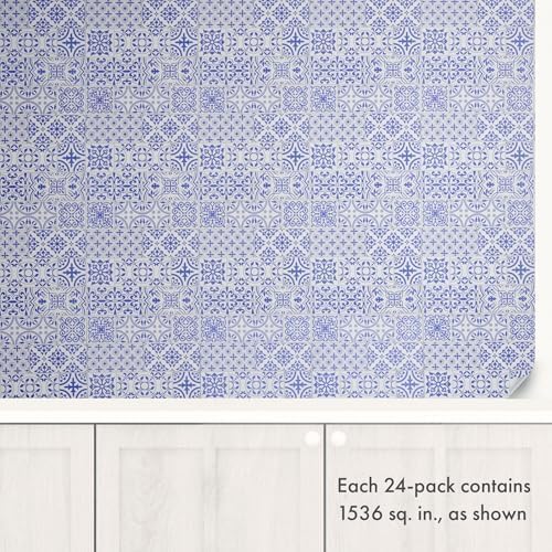 Main Street – 24-Pack of 8 x8 Peel and Stick Backsplash Wallpaper Tiles – Removable Self Adhesive Wall Tile for Kitchen, Renter-Friendly for Your Home and DIY Projects (Patina Copper)