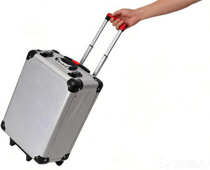 187pcs Trolley Case Tool Set, Carbon Steel Home Repair Kit Household Hand Tool Kit Toolbox Storage Case, Complete Rolling Tool Box for Maintenance Garden Homeowner DIYer Handyman