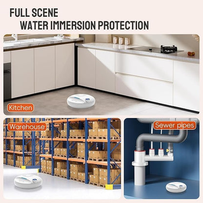 VOCA Wireless Water Leak Detector, 100dB Alarm Sound, Leak and Drip Alert, Wireless Water Leakage Monitoring and Alarm for Home