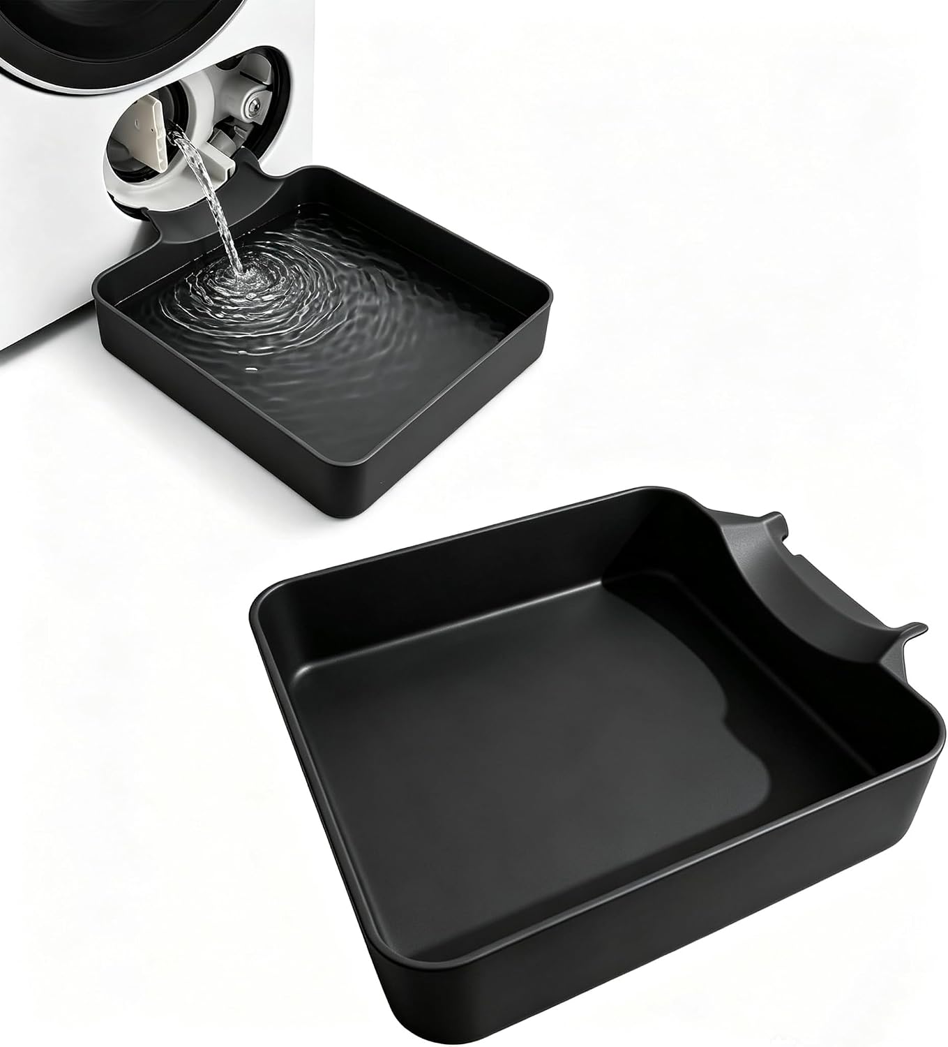 Universal Front-Load Washing Machine Drain Pan, Washer Drain Pan, Washing Machine Drainage Tray, Easy Installation for Apartments, Garages, and Rentals (drip Tray)