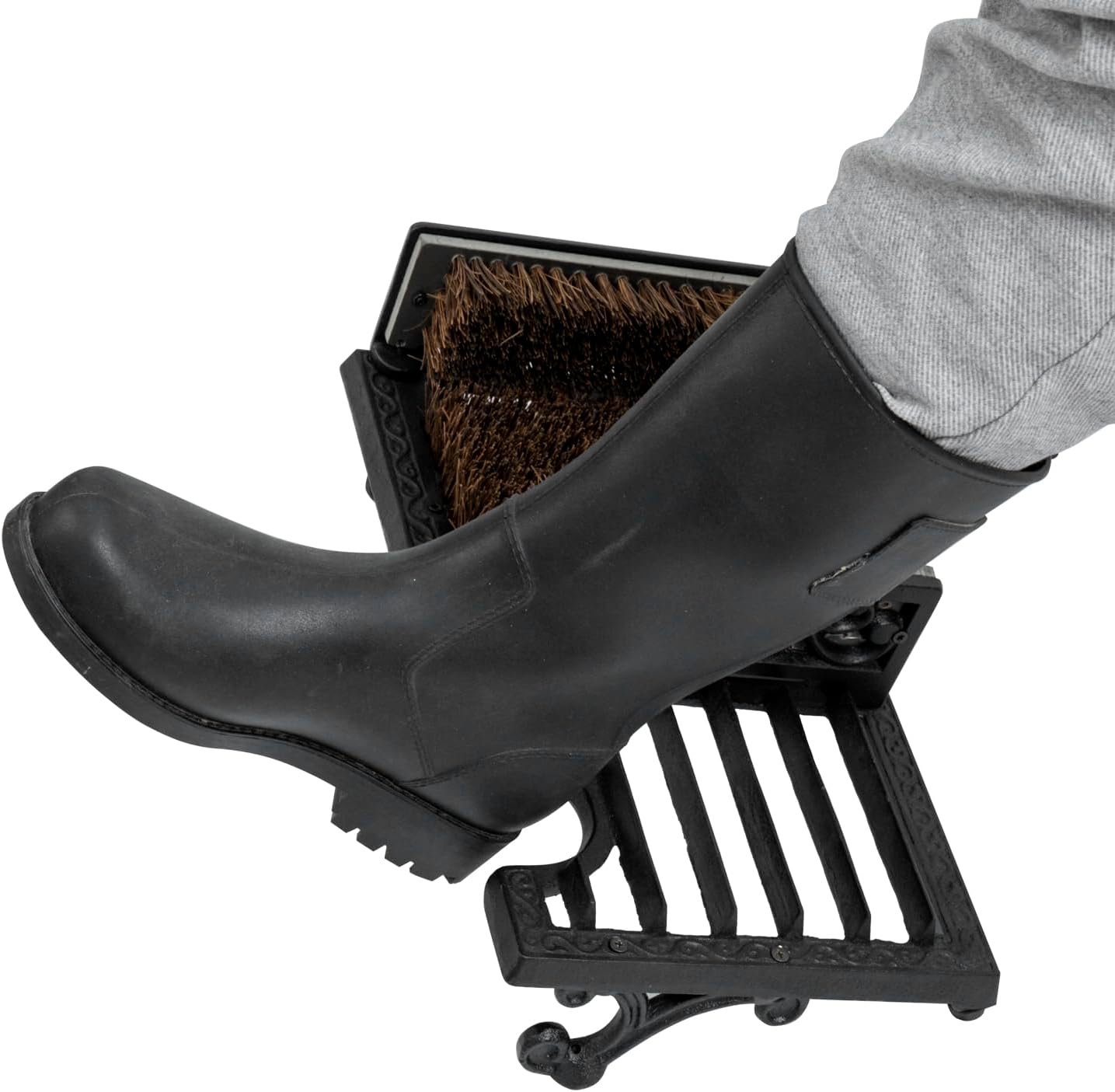 Boot Scraper Outdoor Shoe Brush with Flaps,Cleaning Heavy-Duty Shoe Cleaner and Boot Scrubber for Mud,Dirt, Snow,Durable Weather-Resistant Outdoor Shoe Cleaning Tool